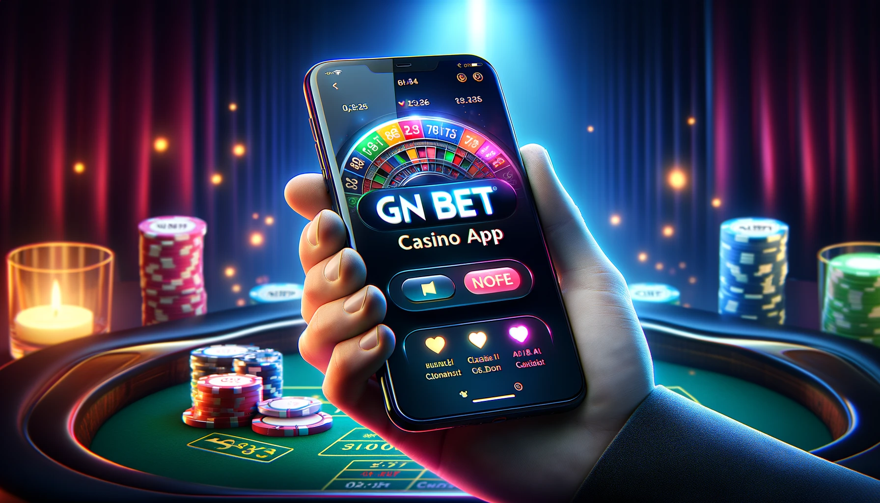 Giao diện thân thiện của app nhà cái casino GNBET